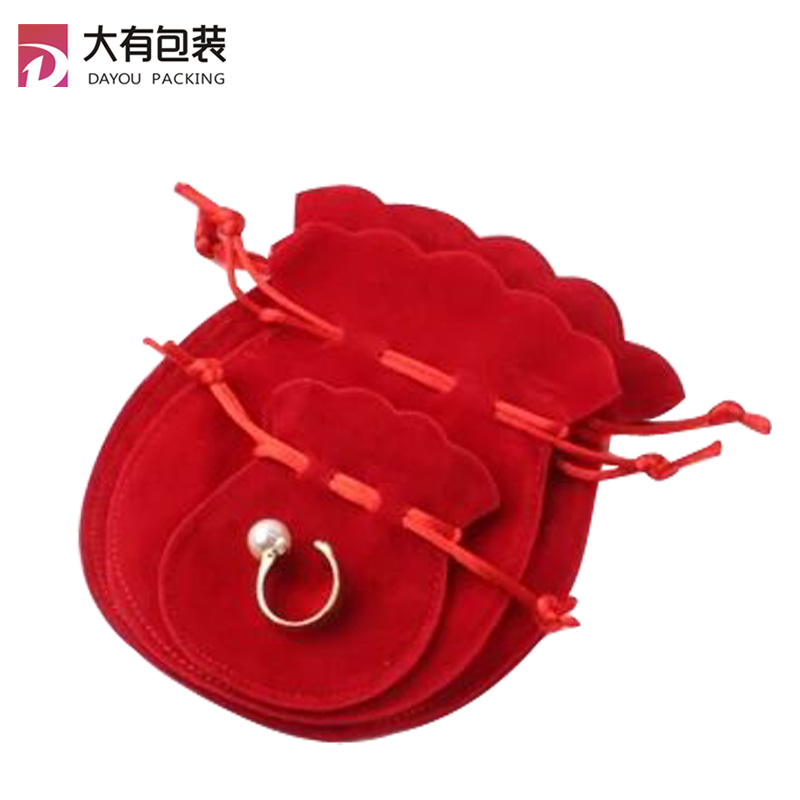 Wholesale Personalised Velvet Small Drawstring Bag for Jewelry