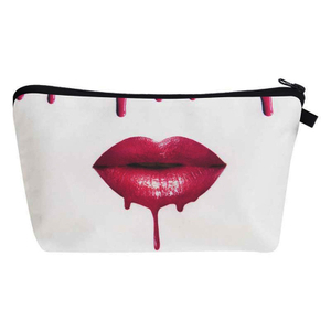 Wholesale Canvas Cosmetic Bag with Zipper Makeup Bag