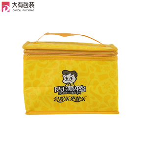 Lovely Block Pattern Multipurpose Non Woven Cooler Bag Food Lunch Box