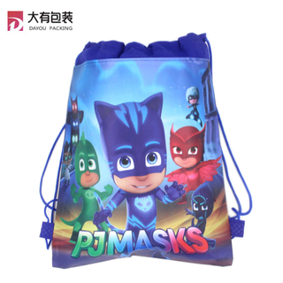 Waterproof Personalized Backpack Non Woven Drawstring Bags for Kids