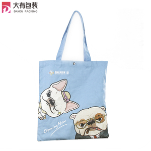 Custom Pattern Recyclable High Quality Packing Canvas Women Shoulder Bag