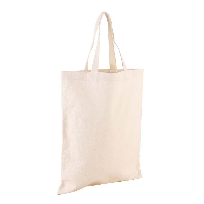 White Plain Shopping Shoulder Tote Shopper Bag Cotton Canvas Bag Gift Hot Sale