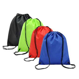 Custom 210D Polyester Backpack Sport Promotional Drawstring Bag