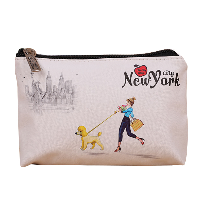 Durable Quality Cheap White Natural Blank Canvas Cosmetic Bag with Zipper