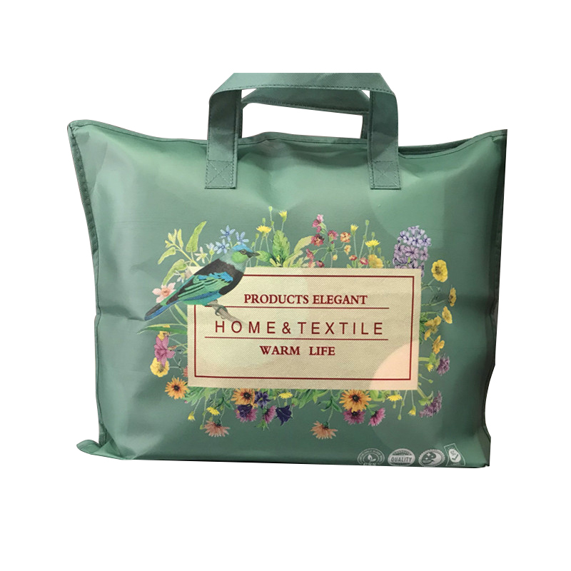 Custom Printing Recycle Laminated Adverting Eco Pp Non Woven Zipper Carry Bag