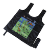 Custom Logo Waterproof Grocery Eco Friendly Folding Polyester Nylon Foldable Reusable Tote Shopping Bag