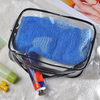 Women ziplock beauty travel Transparent PVC Travel Toiletry Bag Make Up Cosmetic Bag