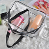 Women ziplock beauty travel Transparent PVC Travel Toiletry Bag Make Up Cosmetic Bag