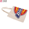Custom Large Space Logo Printed Eco Recyclable Women Beach Travel Sling Shoulder Grocery Cotton Canvas Tote Bags With Rope Handles