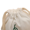 Muslin Calico Canvas Drawstring Bag Custom Logo Small Organic Cotton Drawstring Bags with String