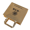 Gold metallic non woven laminated shopping bag for America market