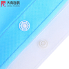 Custom Metallic Silver Lamination Reusable Shopping Non Woven Tote Bags with Long Handle And Button