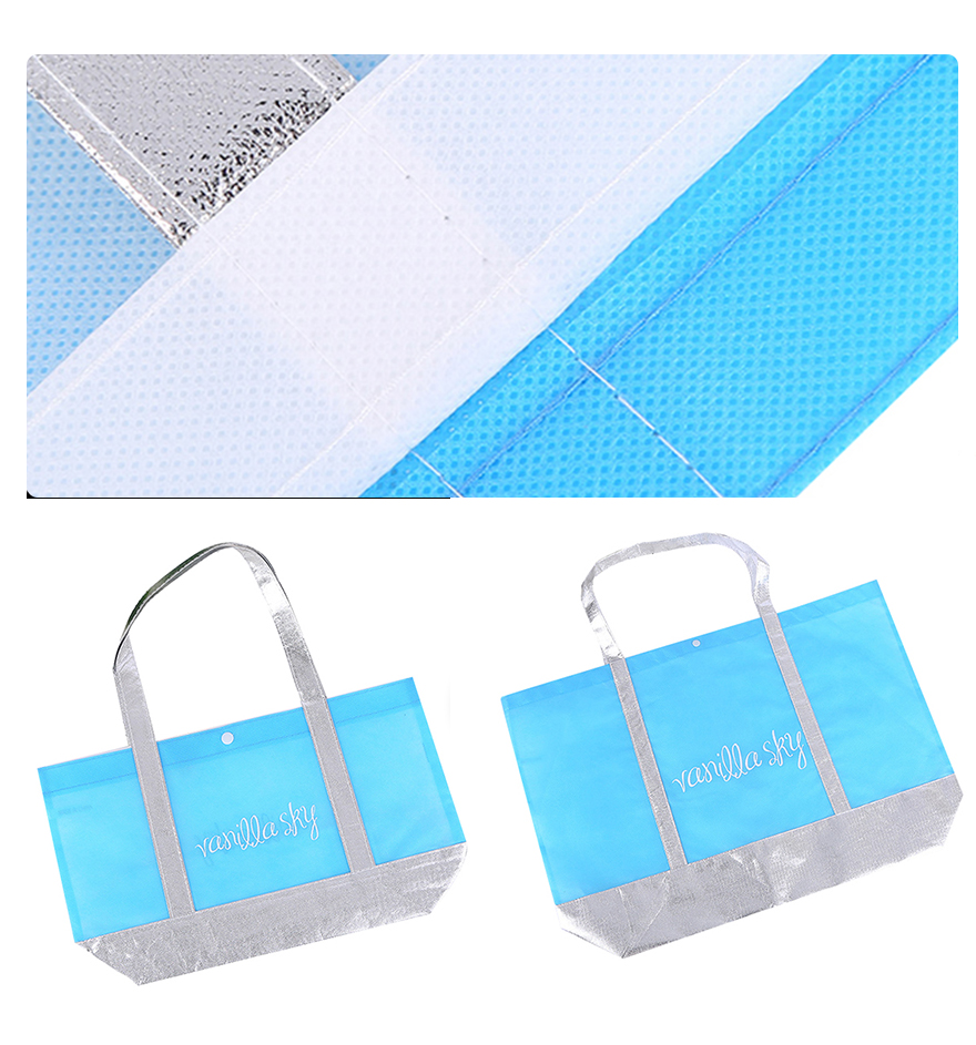 carry shopping bag with front pocket
