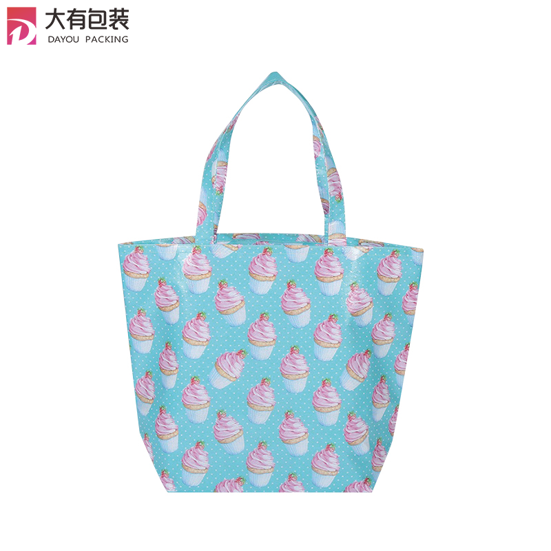 Waterproof shopping promotional bag printed with ice cream pattern (1)