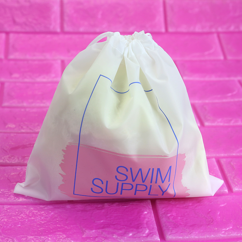 Promotional Waterproof Logo Printed Cheap Polyester Drawstring Bag