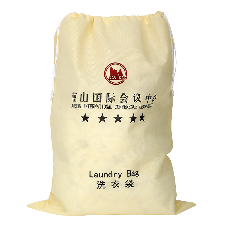 Custom Non Woven Laundry Drawstring Bag 