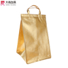 Metallic Gold Foils Laminated Pp Non Woven Fabric Insulated Lunch Cooler Bag