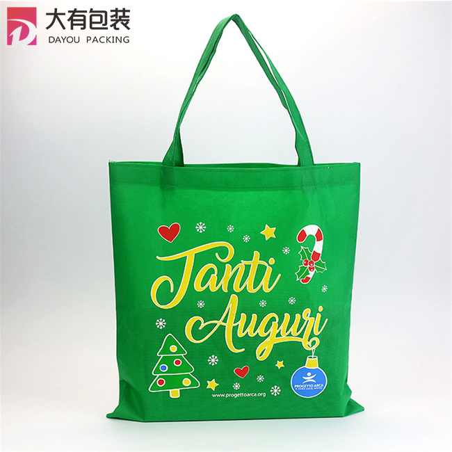 Recyclable Non Woven tote bag Christmas Gift Shopping Bag