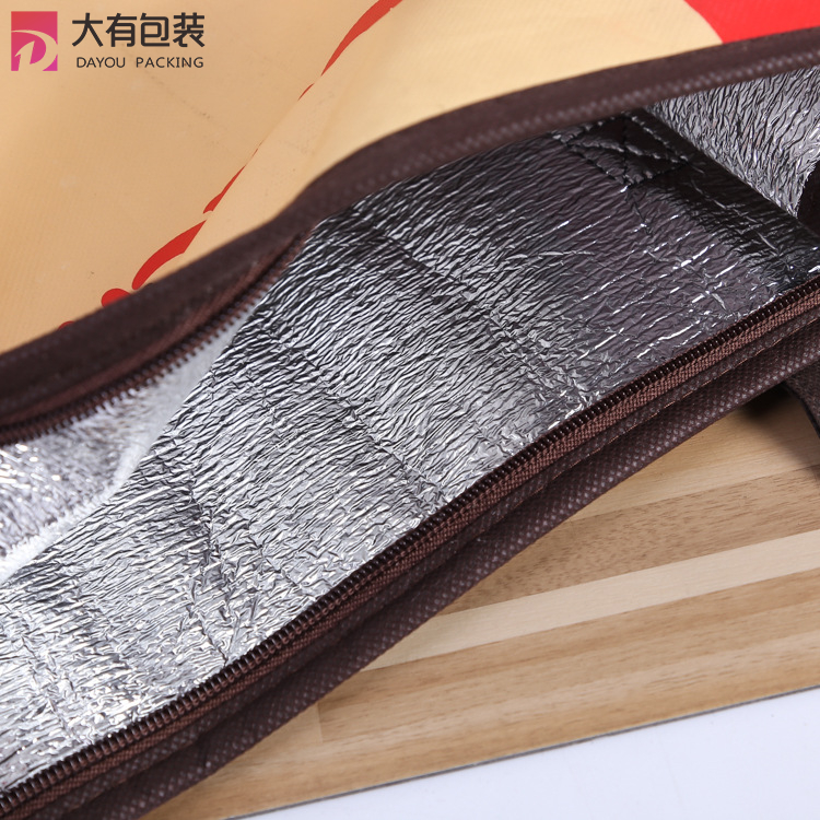 Insulated Aluminium Foil Pp Non Woven Soft Lunch Picnic Foldable Cooler Bags