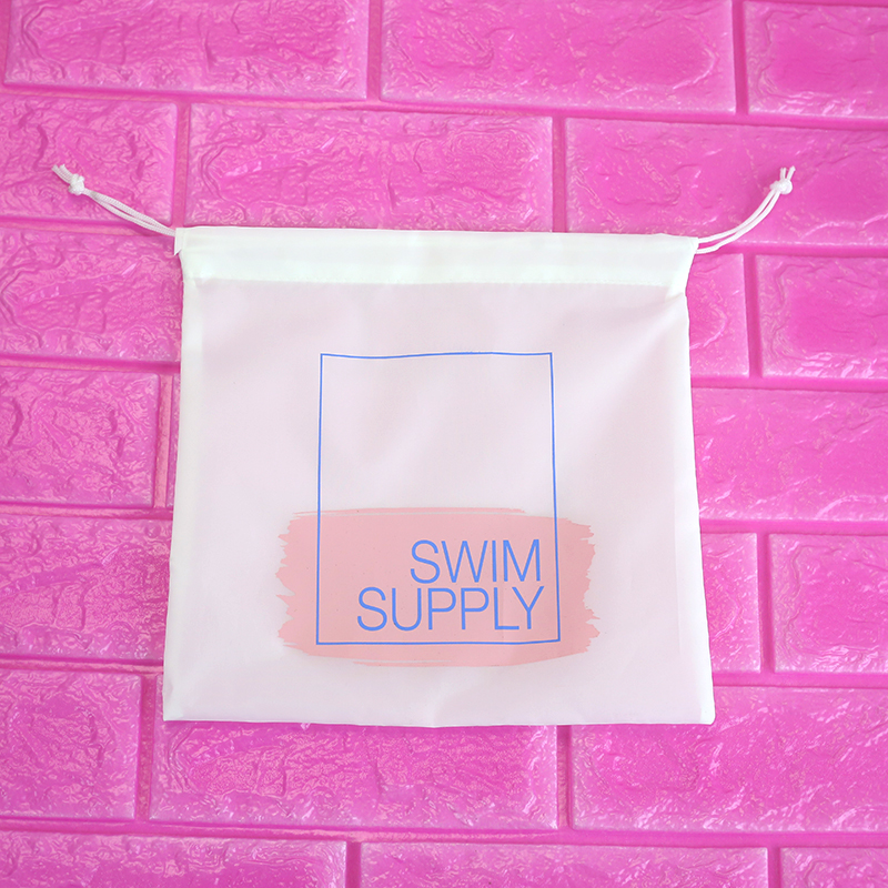 Promotional Waterproof Logo Printed Cheap Polyester Drawstring Bag