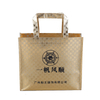 Gold metallic non woven laminated shopping bag for America market
