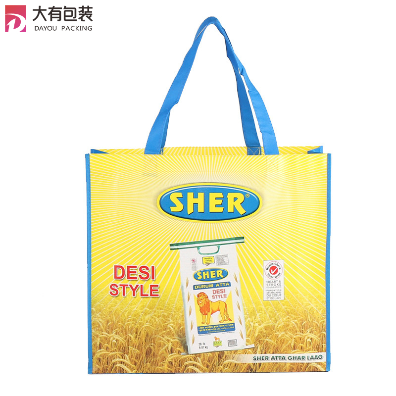 Factory Eco-friendly Durable Handled Laminated PP Non Woven Carry Bag