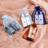 Custom Logo Printed Biodegradable Small Drawstring Organza Wedding Gift Candy Decorative Bag