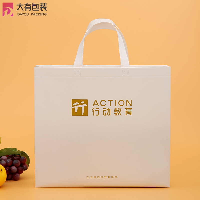 PP Non Woven Ultrasonic Stereo Glossy Laminated Cloth Shopping Bag
