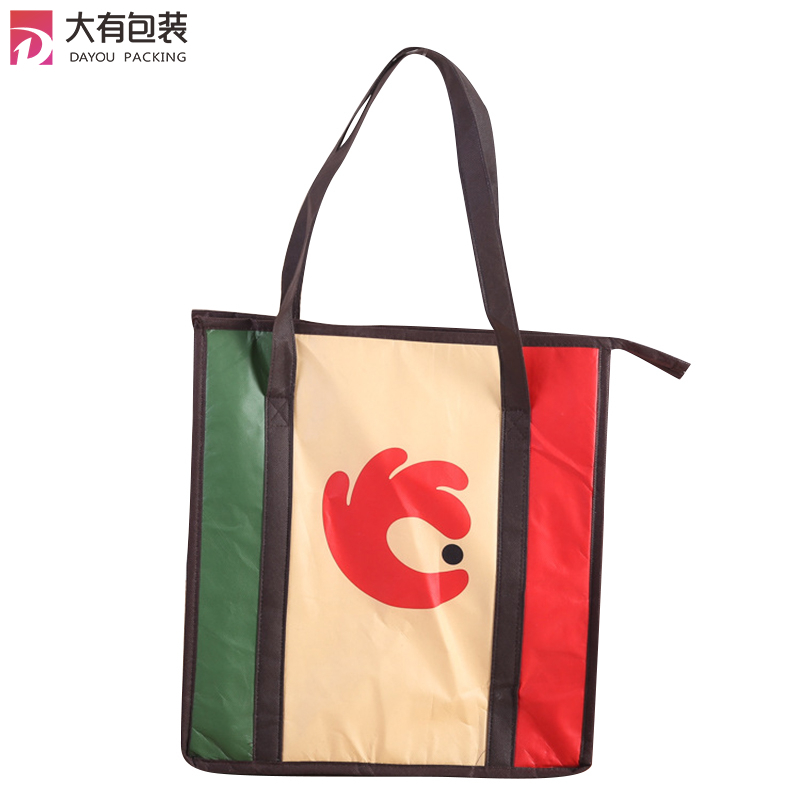 Insulated Aluminium Foil Pp Non Woven Soft Lunch Picnic Foldable Cooler Bags