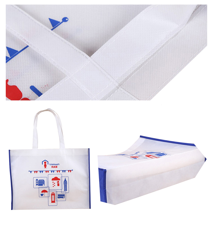 carry shopping bag with front pocket