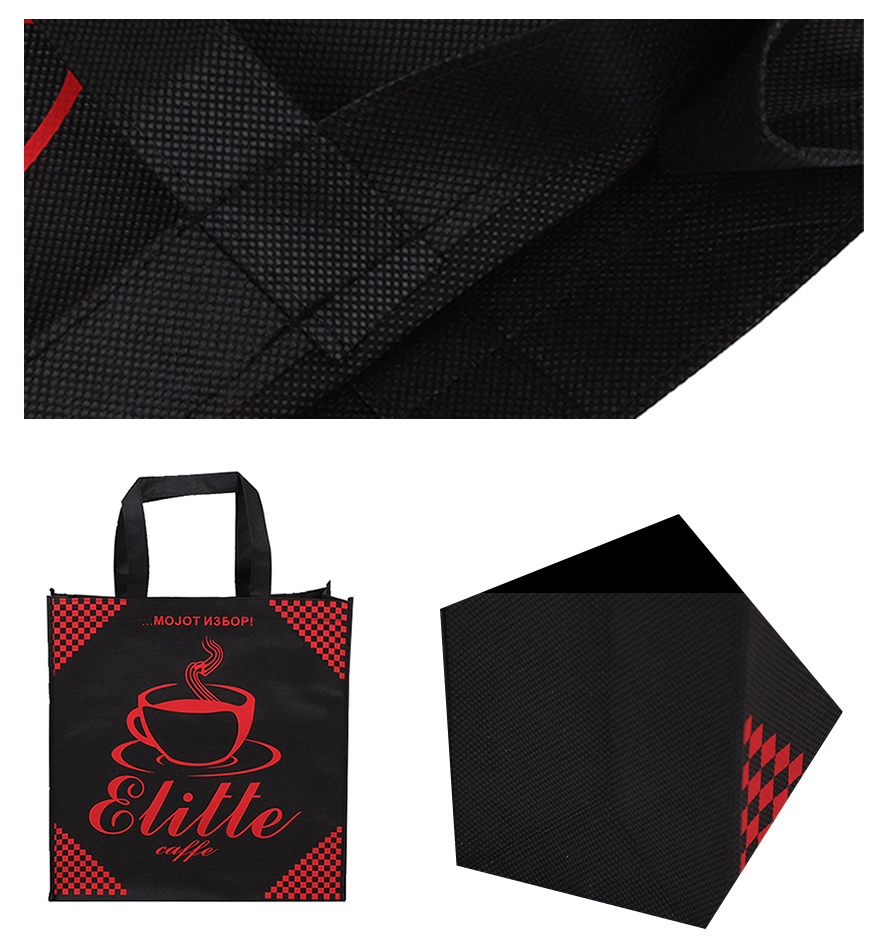 carry shopping bag with front pocket