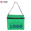 Silk Screen Insulated Non Woven Aluminium Foil Lunch Cooler Bag with Front Pocket