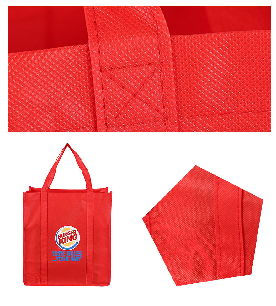 carry shopping bag with front pocket