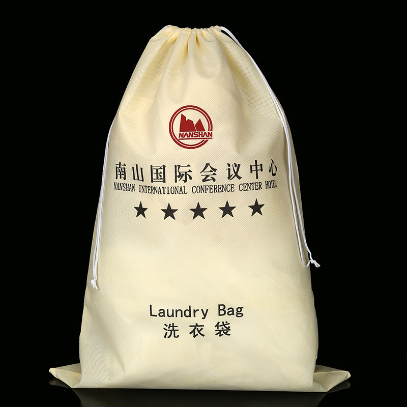 Custom Non Woven Laundry Drawstring Bag 