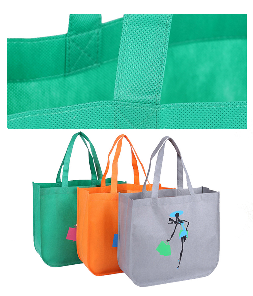 carry shopping bag with front pocket