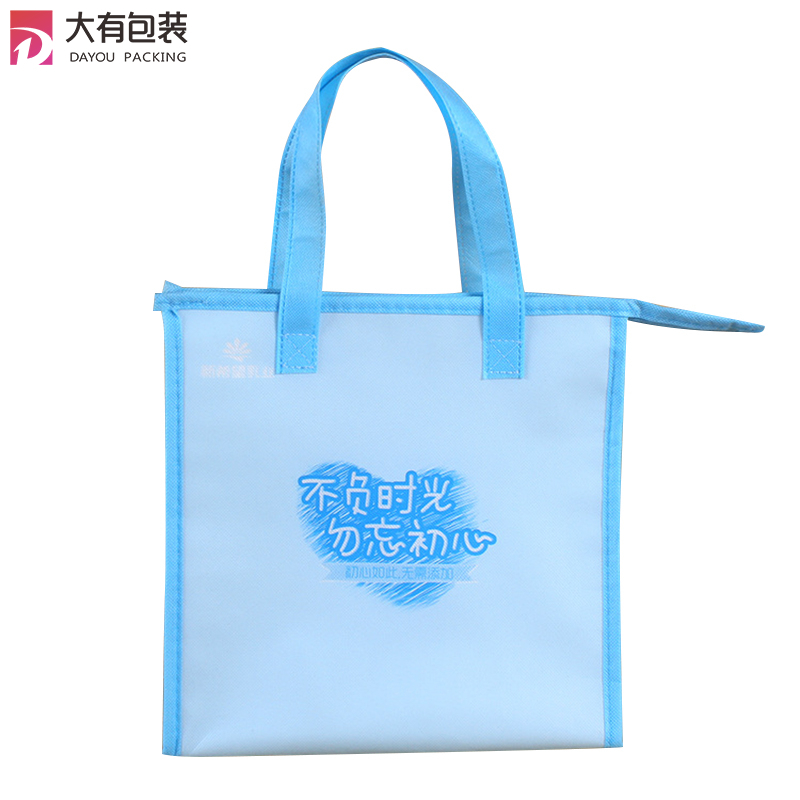Recycling Silk Screen Non-woven Ice Cream Fish Cooler Bag