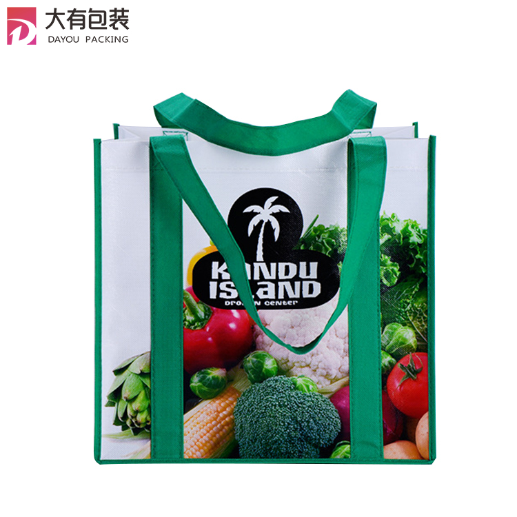New Coming Superior Quality Custom Logo Printed Recycled Large Supermarket Grocery Shopping Tote Non Woven Bags